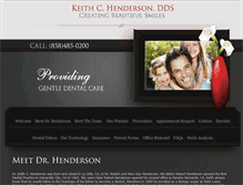 Tablet Screenshot of keithhendersondds.com